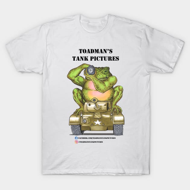 Toadman's Tank Pictures logo blk-txt T-Shirt by Toadman's Tank Pictures Shop